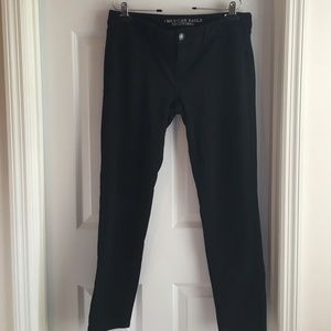American Eagle Stretch Black Jeggings