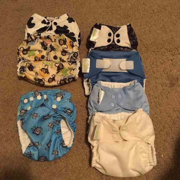 4 cloth diapers