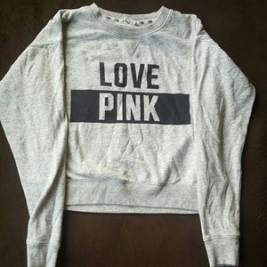PINK Crop Sweater