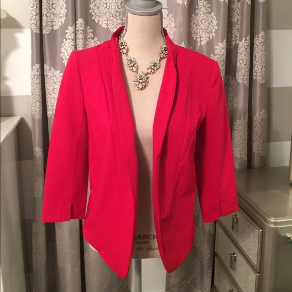 NWT red Lauren Conrad blazer size 8