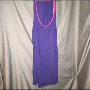 Blue old navy dress with pink trim xxl