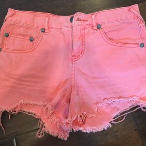 Free people coral shorts