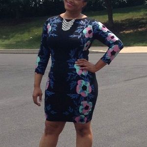 Floral bodycon dress