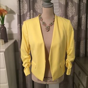 Yellow blazer, forever 21, size 10