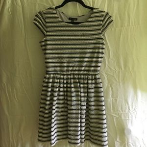 Grey detailed t-shirt style dress WORN ONCE