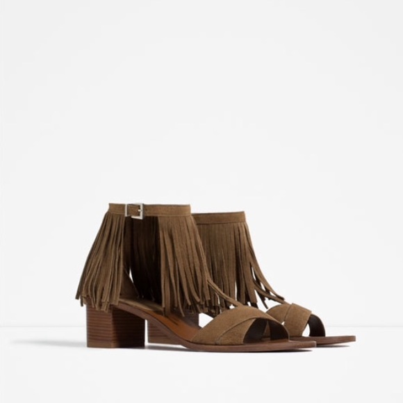 Zara Shoes - Zara Fringe Sandals