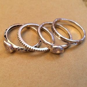 Silpada stackable rings