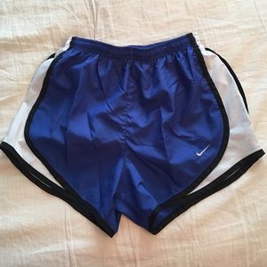 blue Nike shorts