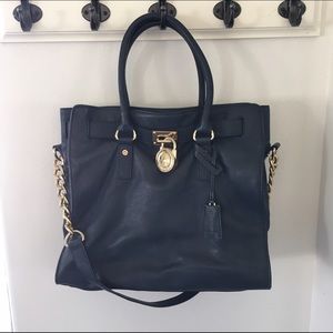 Michael Kors Navy Hamilton Bag