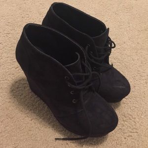 Heeled Black Booties- Shii by Journeys