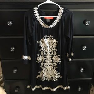 dress with 3/4 sleeves