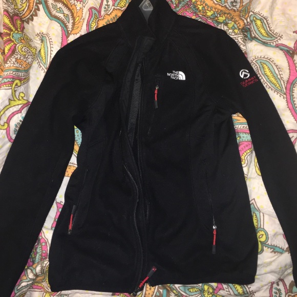 North face zip up black great condition