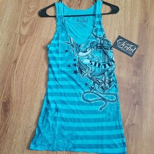 Affliction sinful tank top