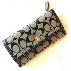 Coach wallet w/ checkbook cover.