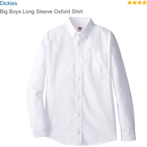 Dickies medium boys long sleeve oxford