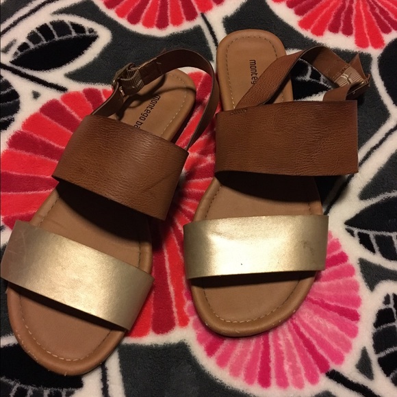 Brown sandals from Payless.