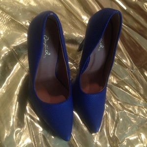 Blue heels