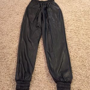 Brand new. Leather sweats/joggers. NWOT.