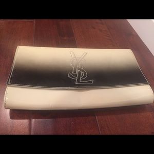 Ysl patent ombré clutch