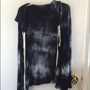 Brandy Melville Tie Dye Zip Up Hoodie