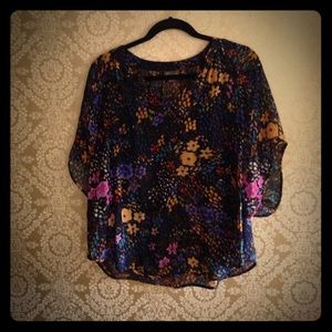 Anthropologie-FEI Sheer Blouse