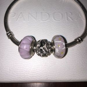 Pink pandora charms