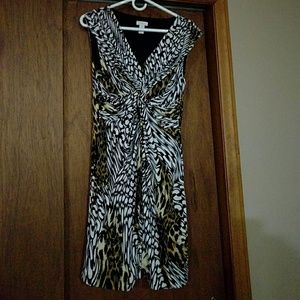 Leopard print dress, CHICO'S size 1