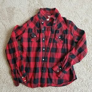 Flannel Buffalo plaid check shirt