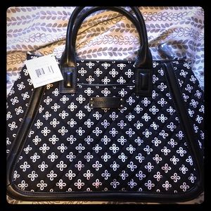 NWT Vera Bradley Trimmed Trapeze Satchel