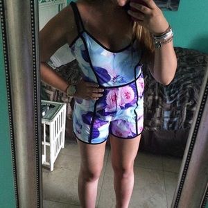 Watercolor Floral Romper