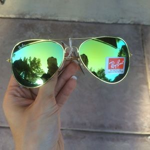 New lime green aviators