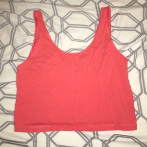 Orangey Pink Crop Top