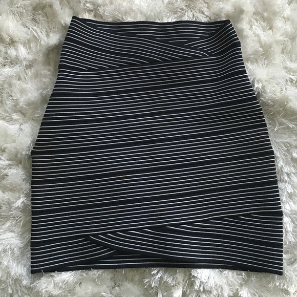 Mini striped skirt