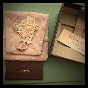 Authentic Gucci logo necklace
