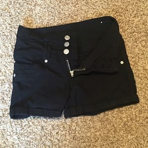 Black Rue 21 high waisted shorts