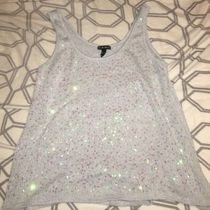 Sparkly Gray Top