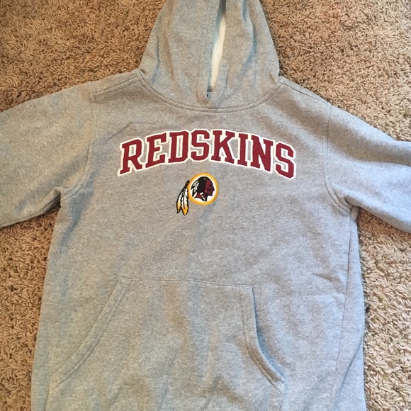 Redskin Hoodie Grey youth size Large