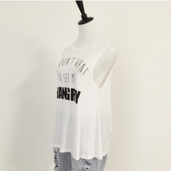🆕"You don't want to see hangry" tank - Picture 2 of 4