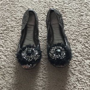 Tori Burch metallic flats