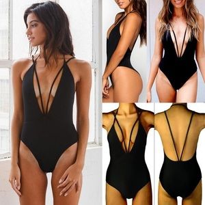 DEEP PLUNGE SWIM SUIT