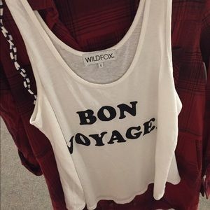 wildfox tank Bon voyage