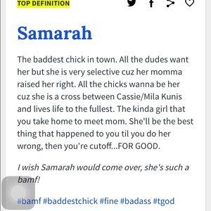 Meet your Posher, Samarah