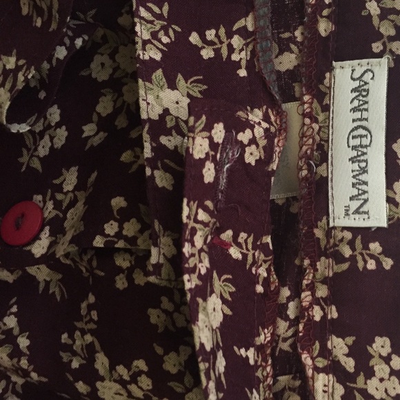 Sarah chapman long printed skirt button front - Picture 3 of 3