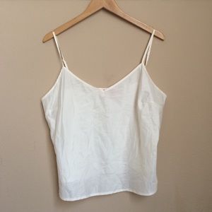 XL Elle Silky Basic Creme Cami