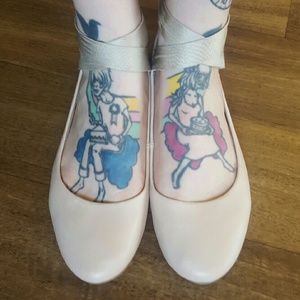 Nude Ballet Flats Sz 8.5