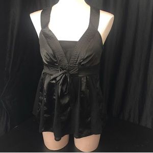 Xoxo fancy black sleeveless blouse.