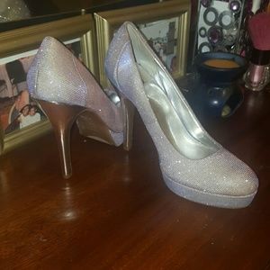9&Co. Lilac Glittered Pumps