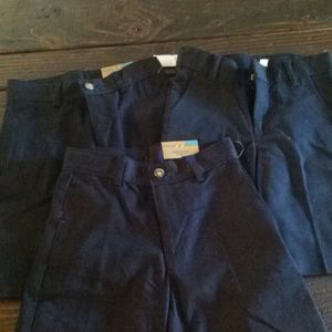 3 pairs navy Dockers for kids. School uniform.