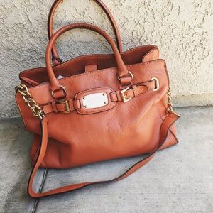 Orange Michael Kors Large Purse