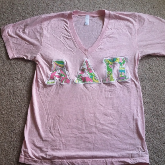 ADPi Lilly Pulitzer print letters